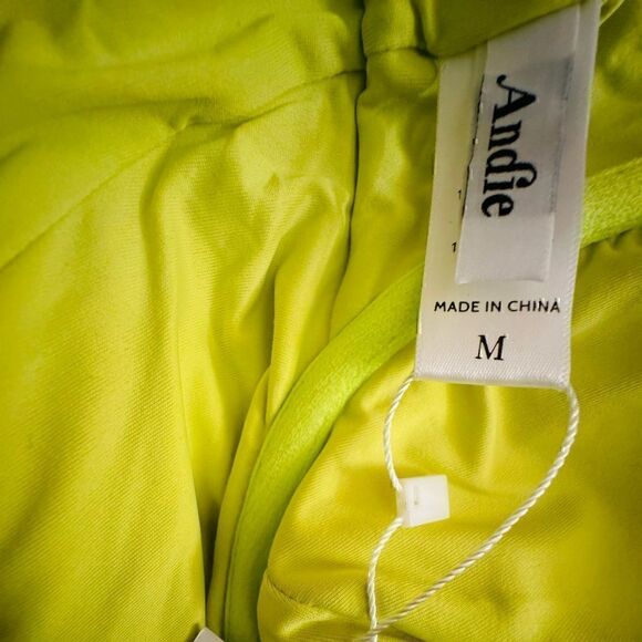 NWT Andie ‘Bermuda’ One Piece Swimsuit in Neon Yellow Size M - Picture 7 of 10